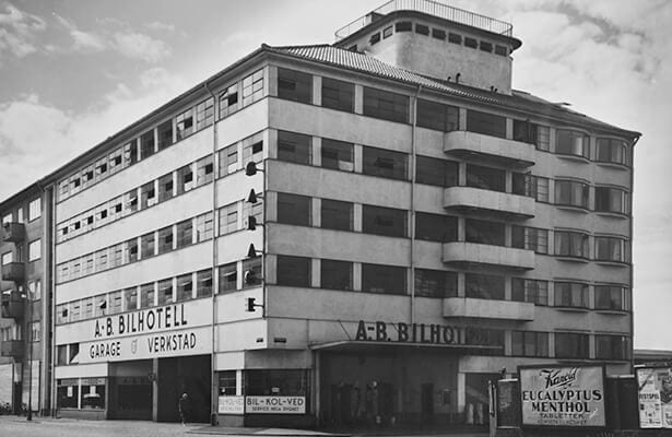 Bildeve inviger Bilhotellet 1938